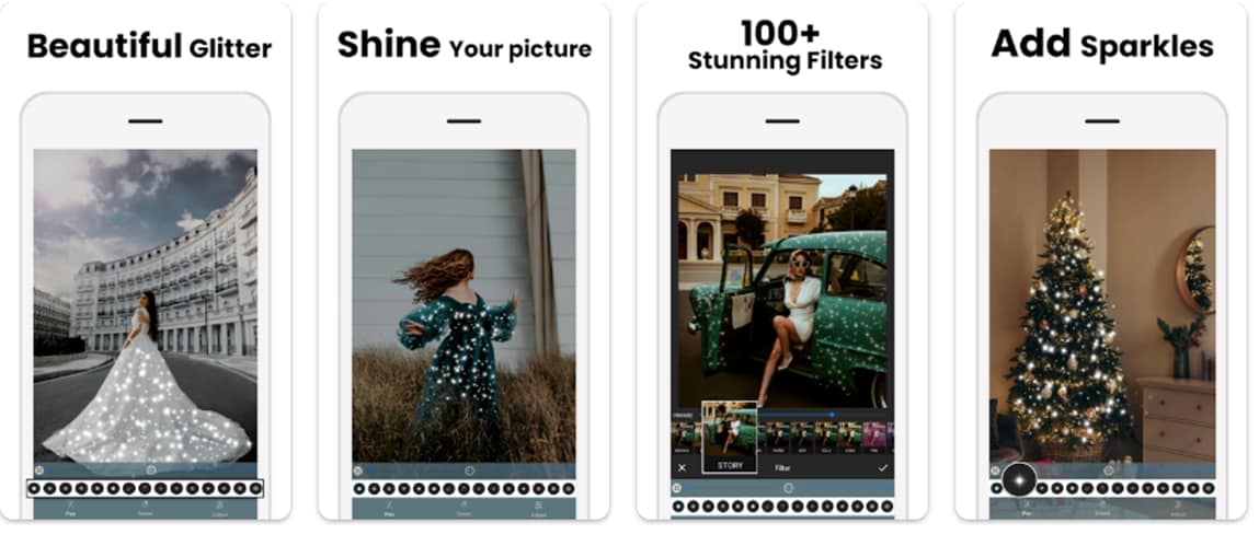 glitter effect mobile app android