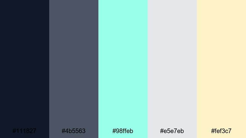 spearmint film grain mint green mint color palette with hex codes