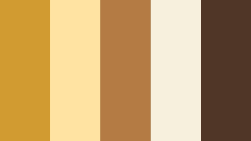spiced chai morning honey mustard color palette with hex codes