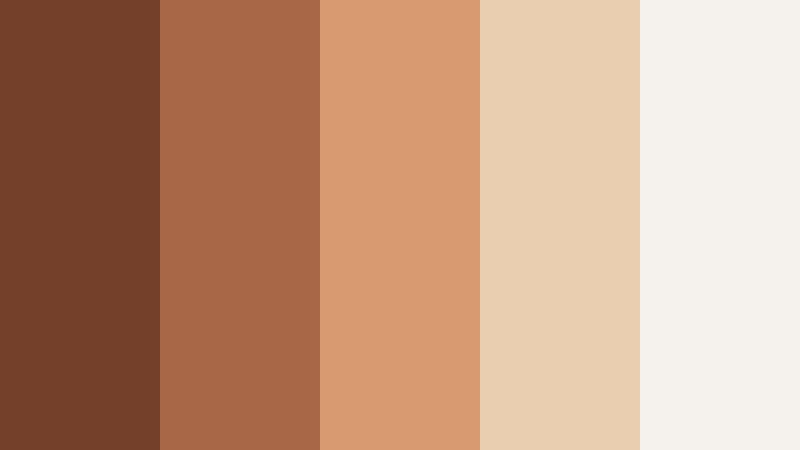 spiced neutral grid burnt cinnamon color palette with hex codes