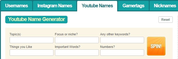  YouTube Channel Name Generator 
