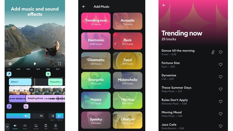 music tracks library in splice app