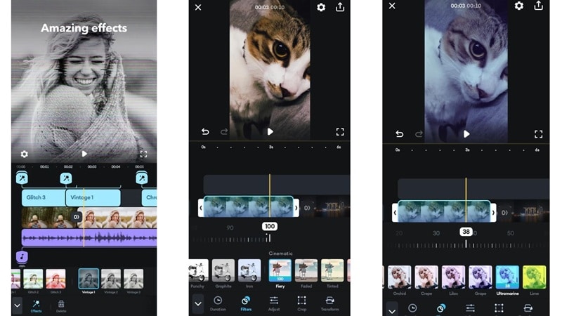 adding filters in splice video editor