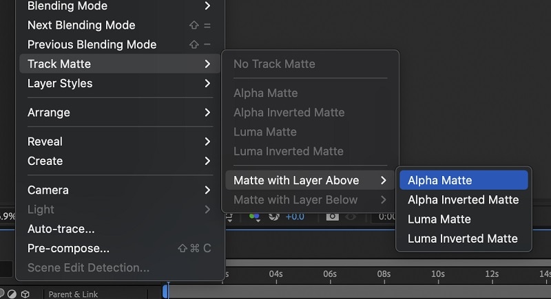 tips using track matte on after effects