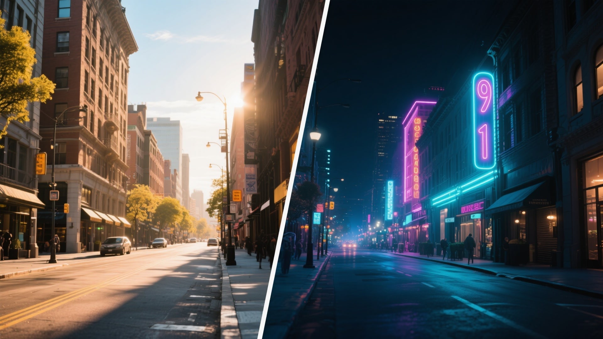 interface de modèles vidéo split screen