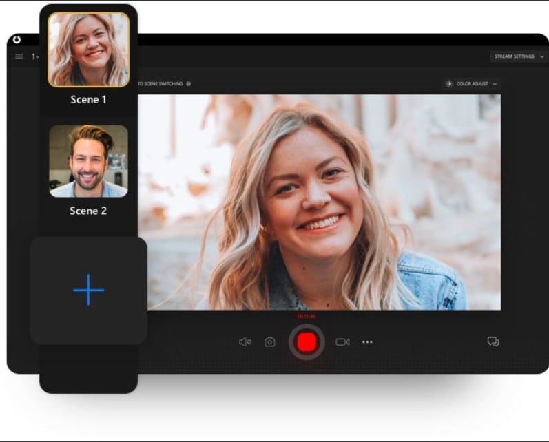 splitting webcam on splitcam