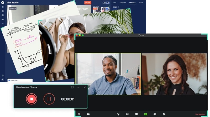 edit splitcam recording with wondershare filmora