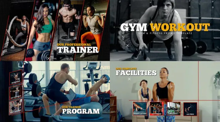 gym video templates