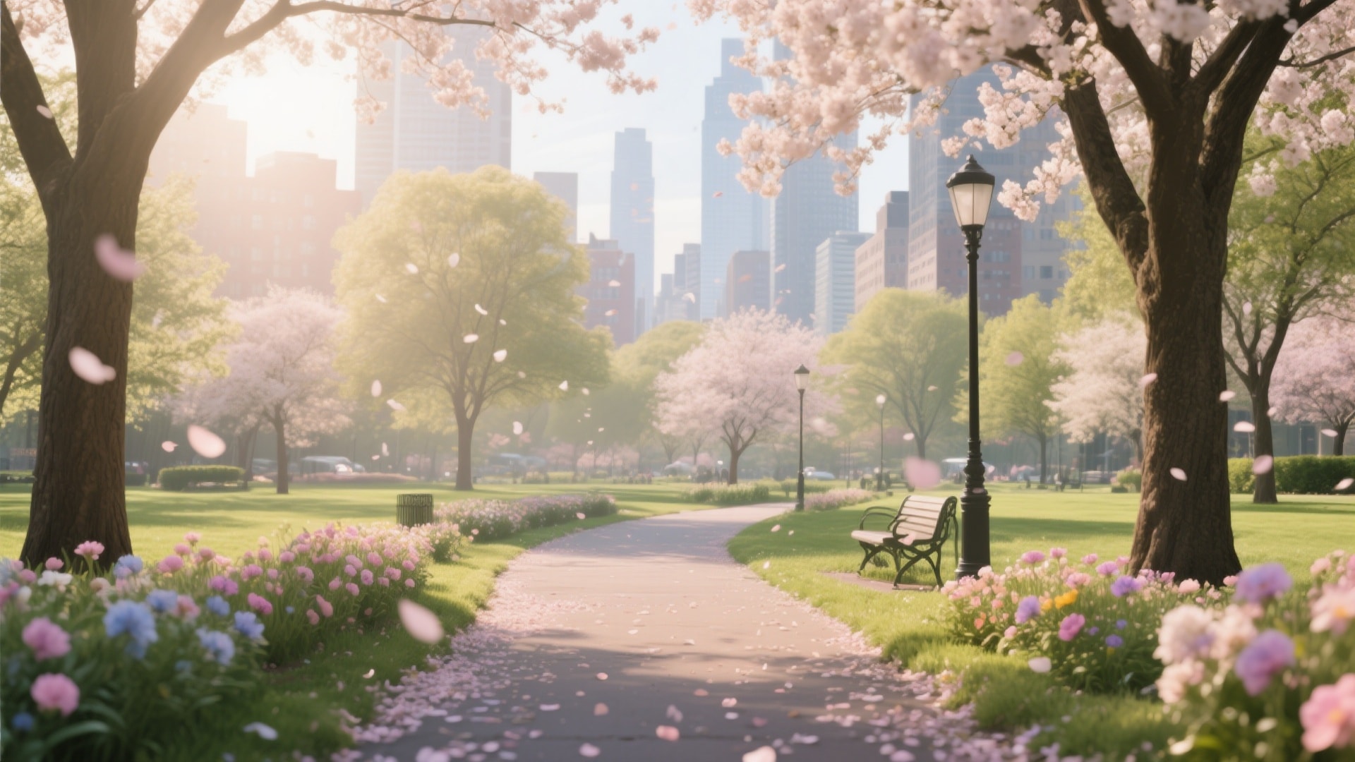 effet vidéo pétales qui tombent Filmora