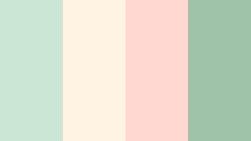 spring picnic story pale pistachio color palette with hex codes