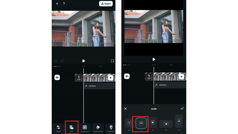 change square video aspect ratio