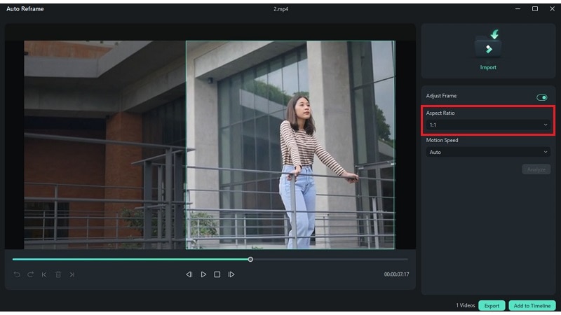 adjust frame