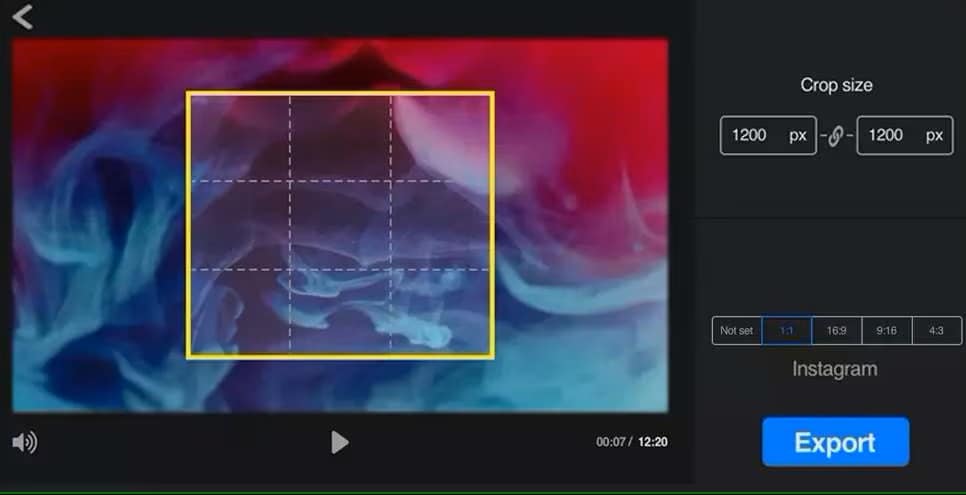 square video for instagram