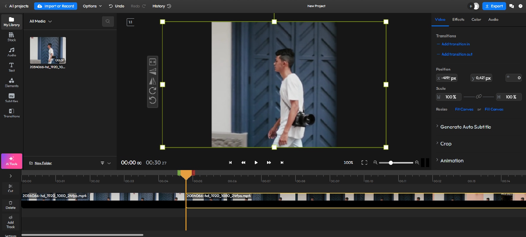 preview the square video result