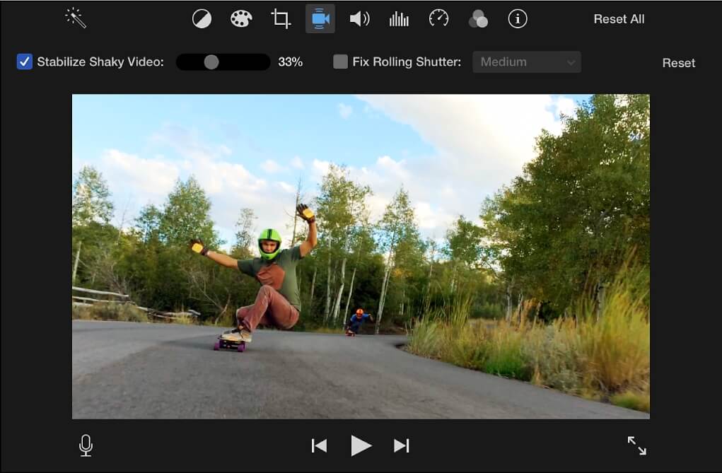 stabilizza video traballanti imovie