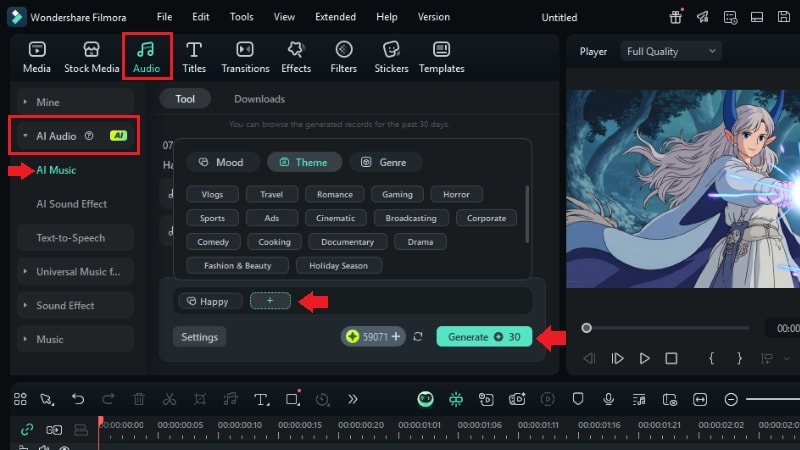 add background music to the video