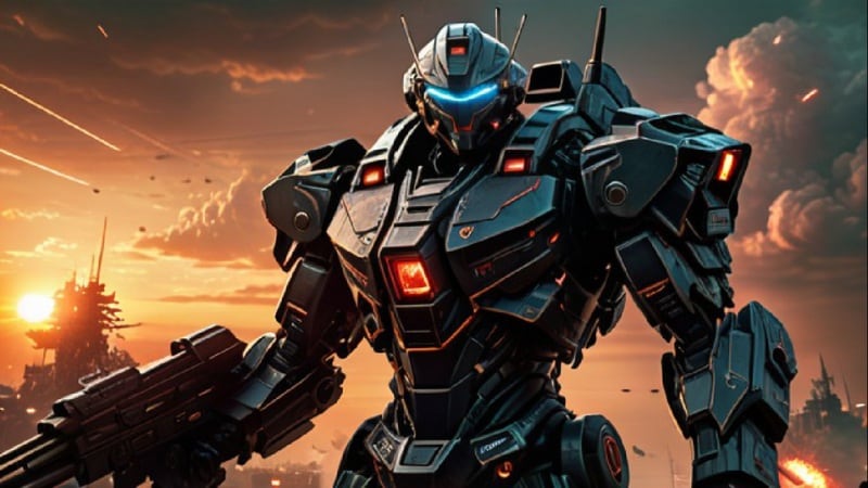 mecha stable diffusion anime