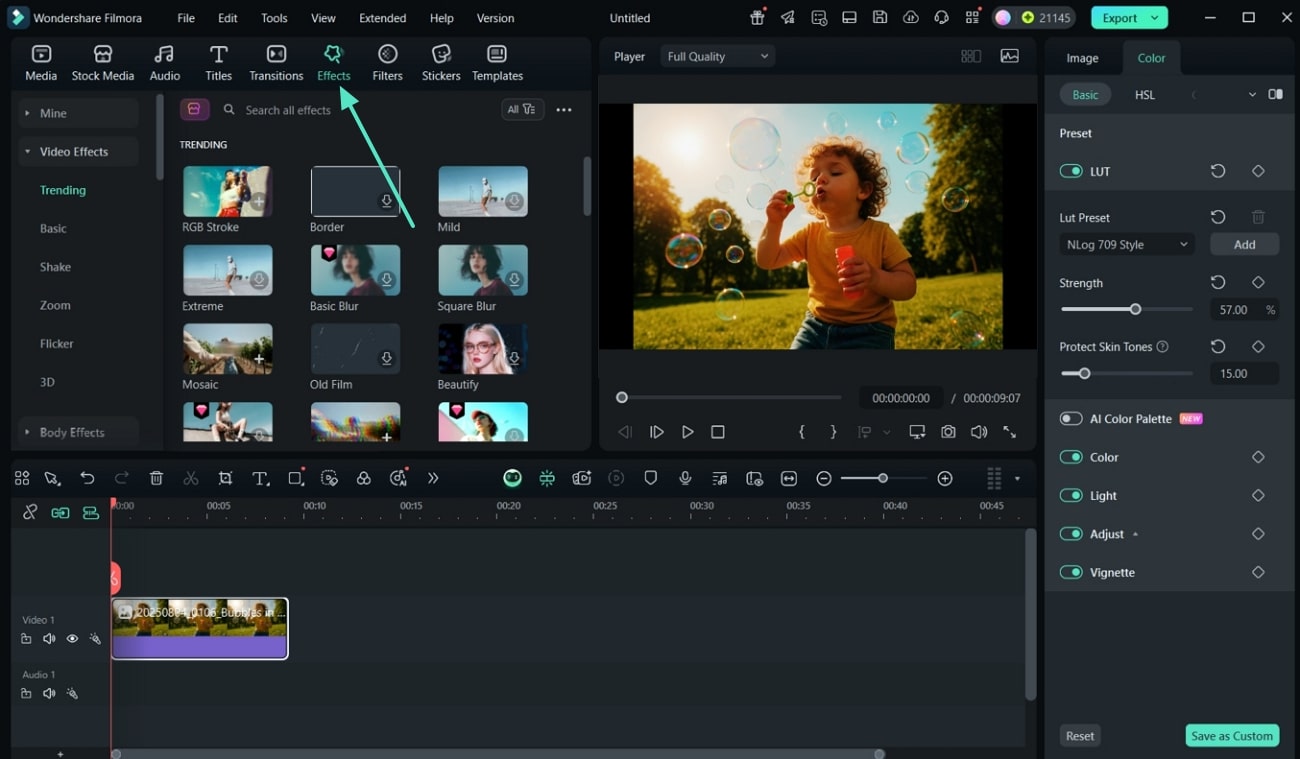 access effects to add