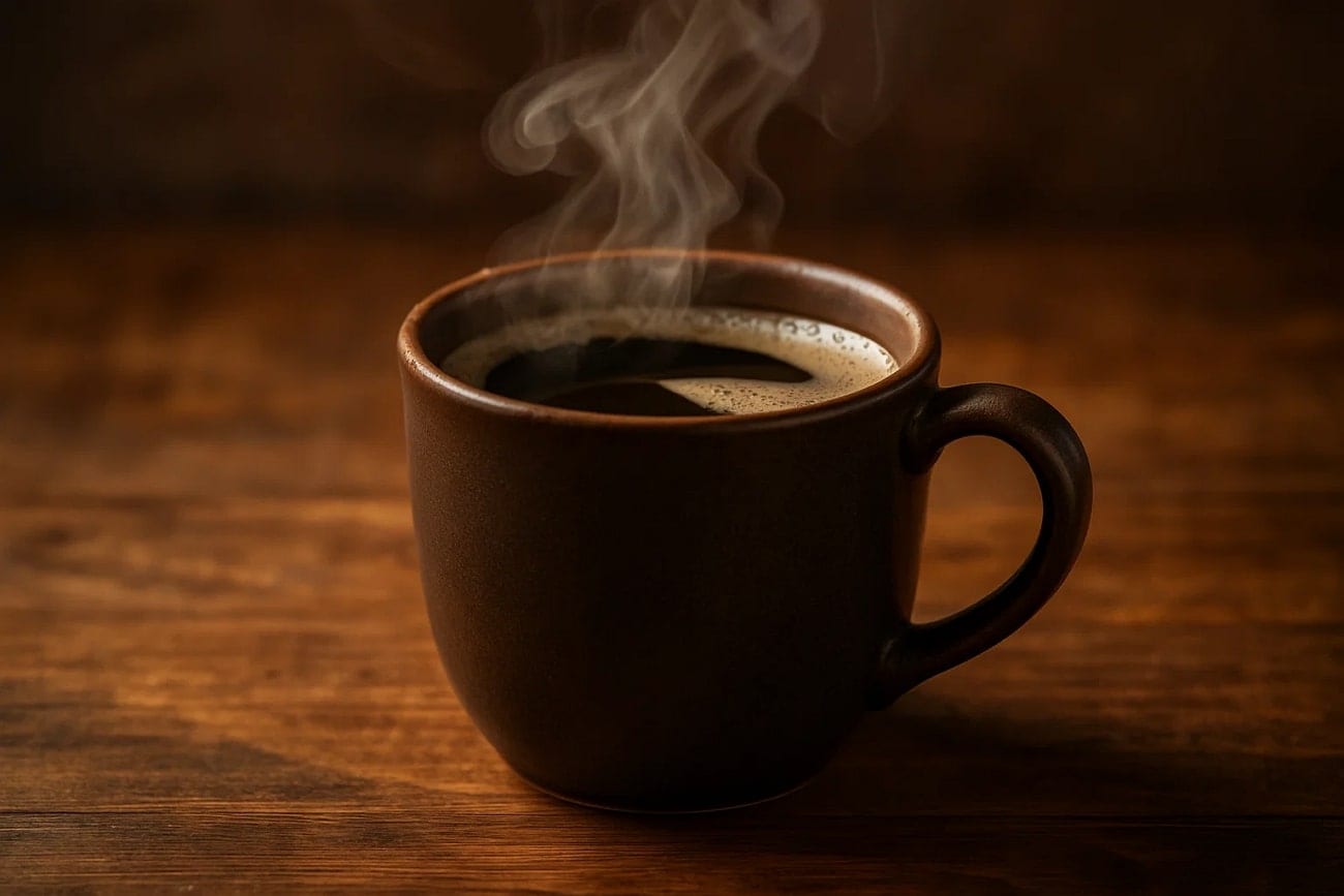 steaming coffee frame stable diffusion