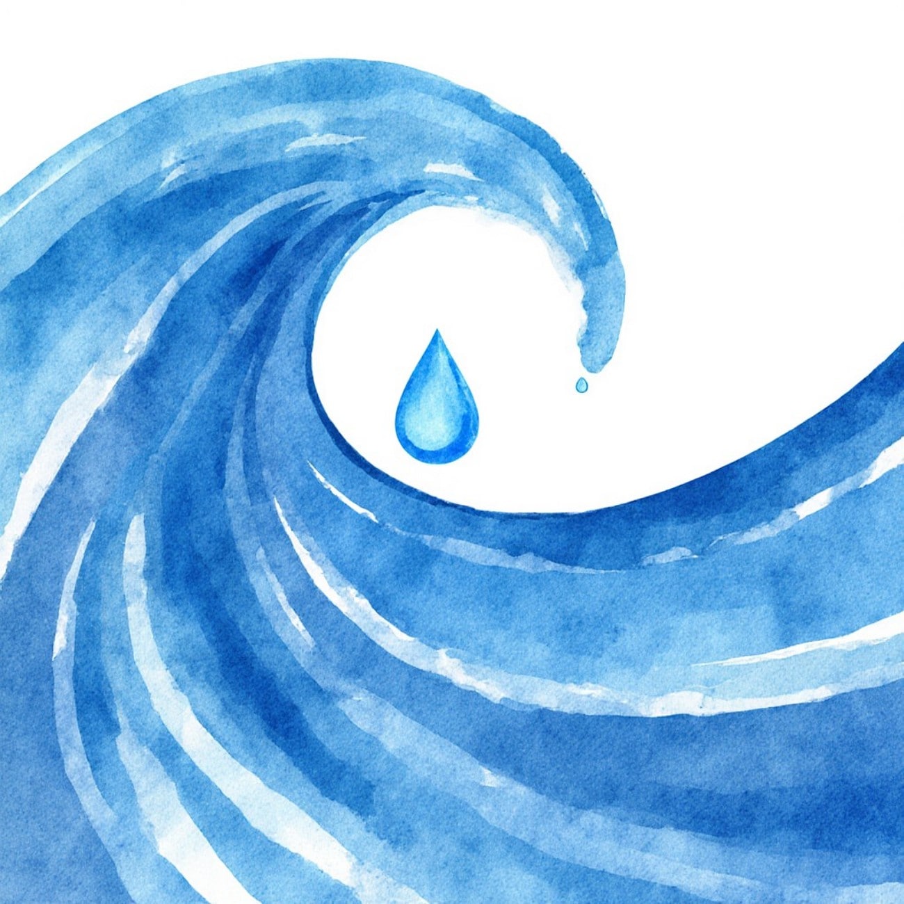 water droplet logo