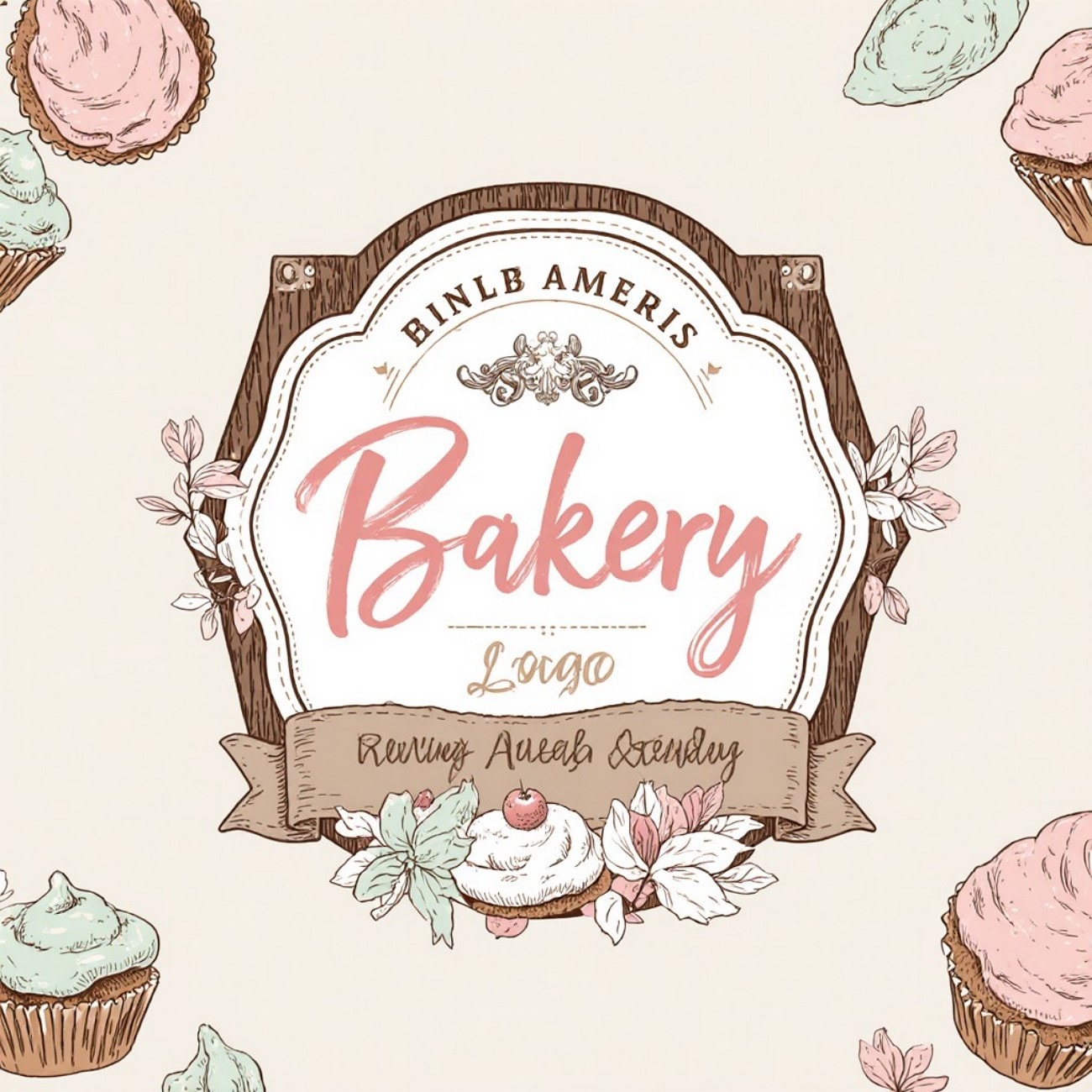 hand drawn style logo