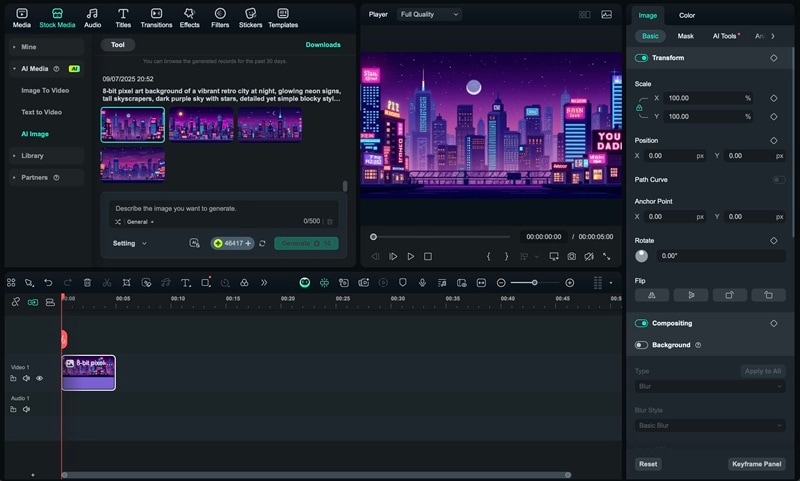 refine ai image filmora