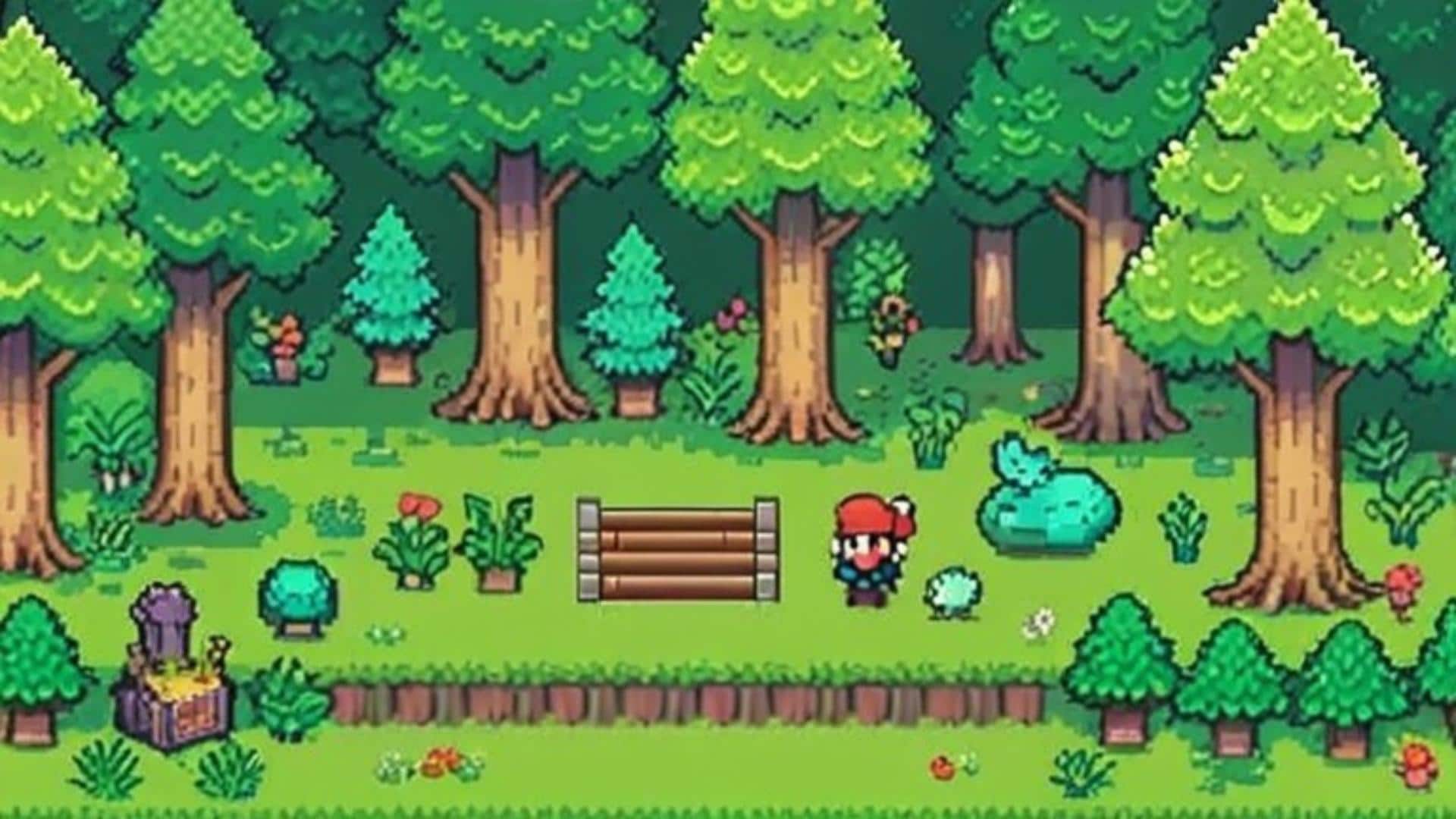 fimora background pixel art