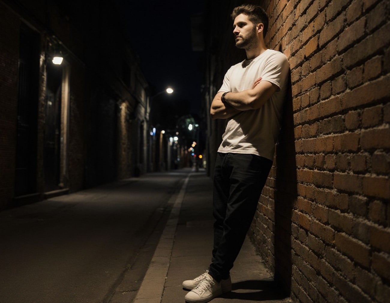 man standing pose