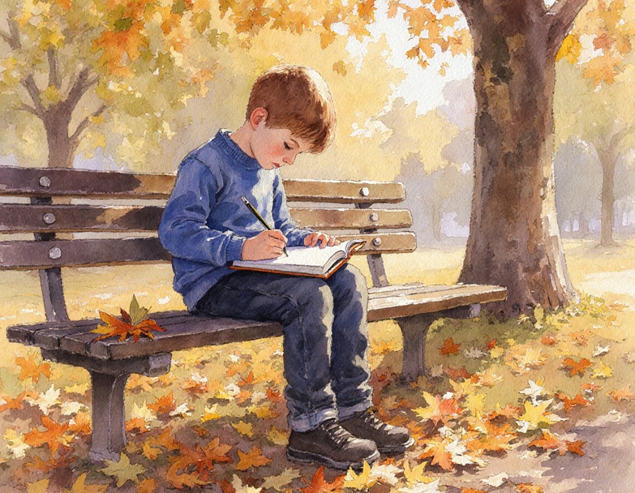 boy sitting pose
