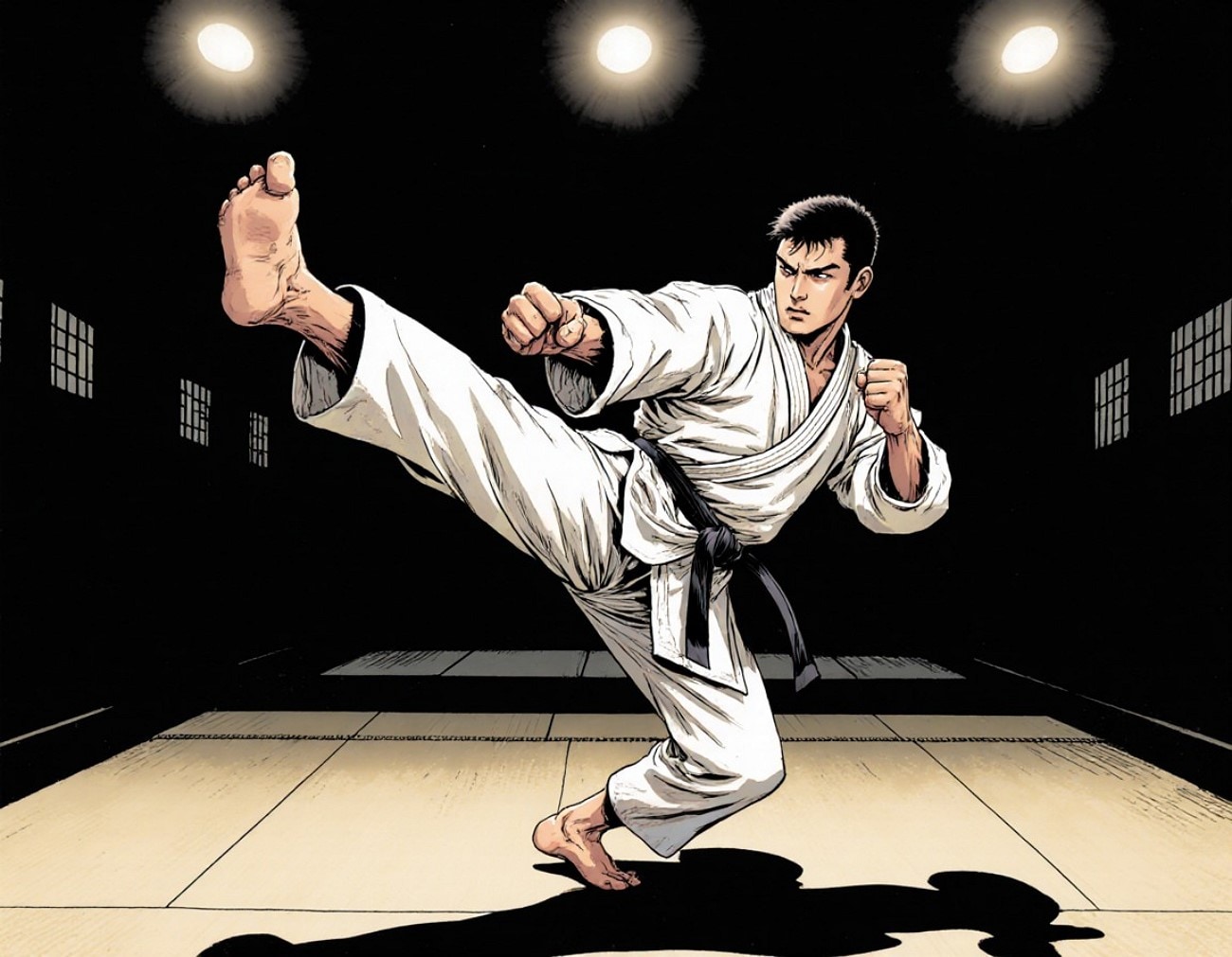 martial art pose