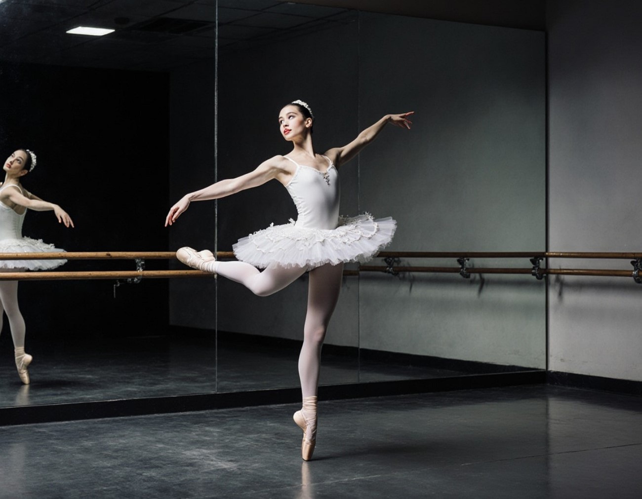 ballerina en pointe pose