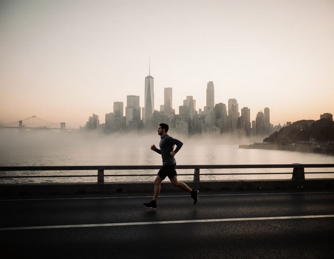 man jogging pose
