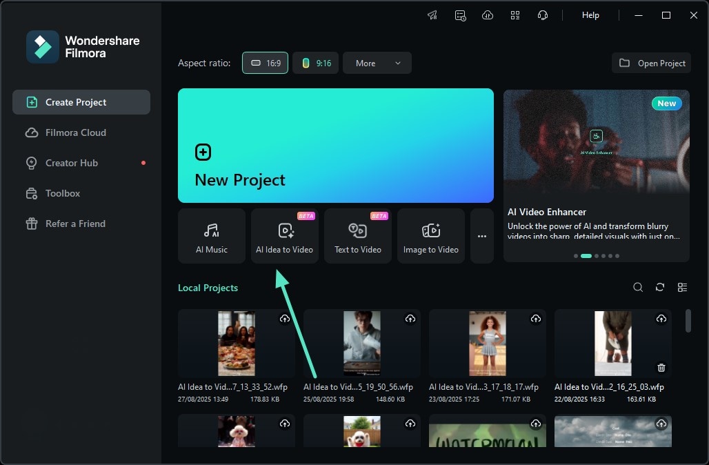 acquire ideas to video feature