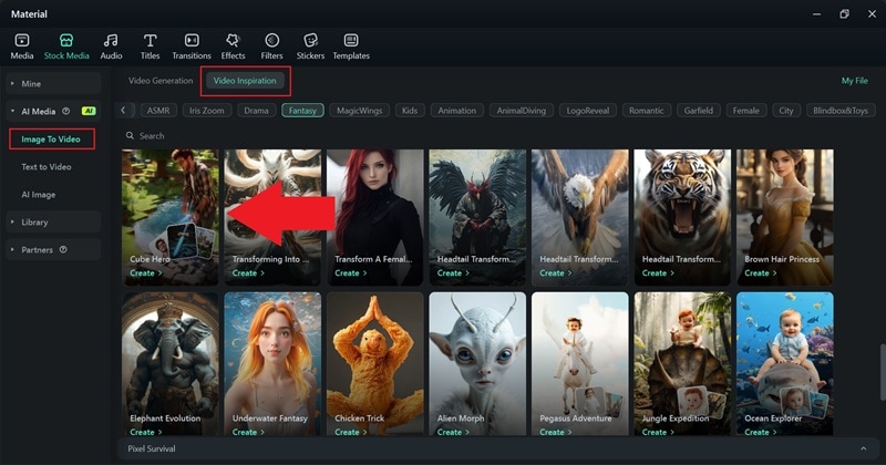 select templates that you like