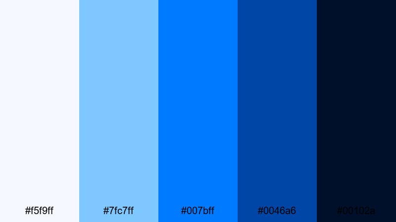 stadium lights night blue color palette with hex codes