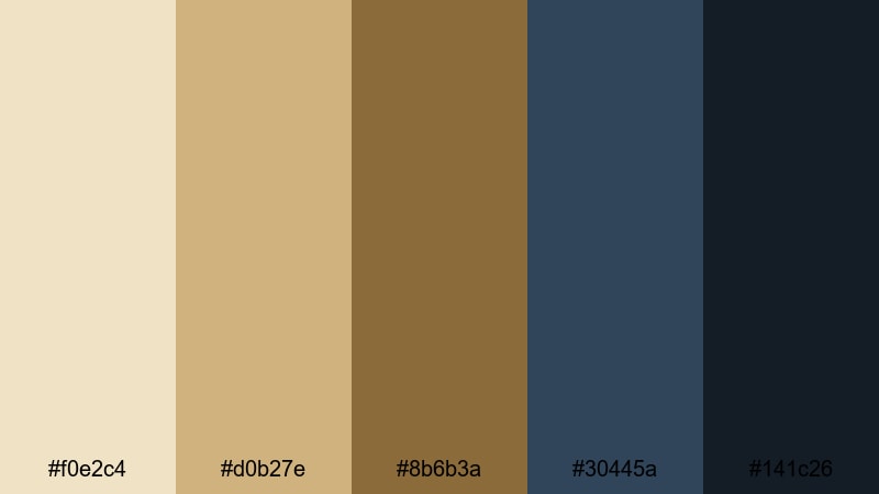 starlit caravan route ancient egypt color palette with hex codes