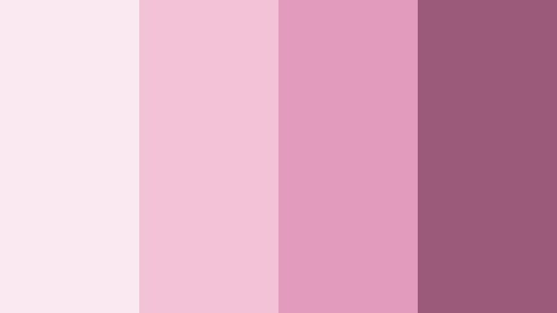 starlit petal whisper cosmic rose color palette with hex codes