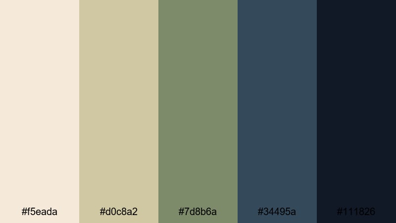 starlit safari sky wildlife safari color palette with hex codes