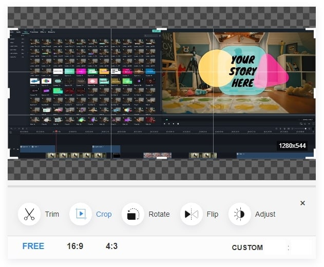 how to crop video online