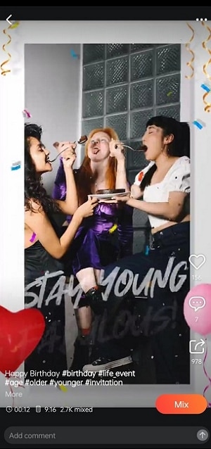 stay young birthday template