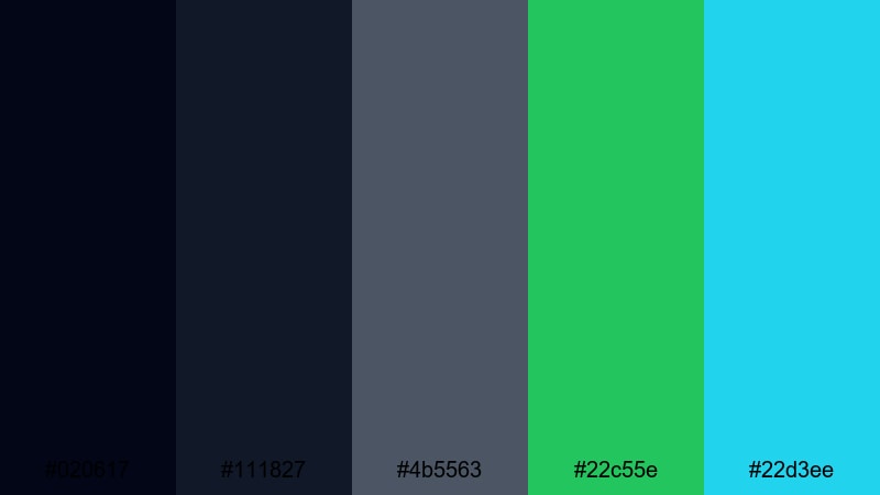 stealth rank up gaming color palette with hex codes