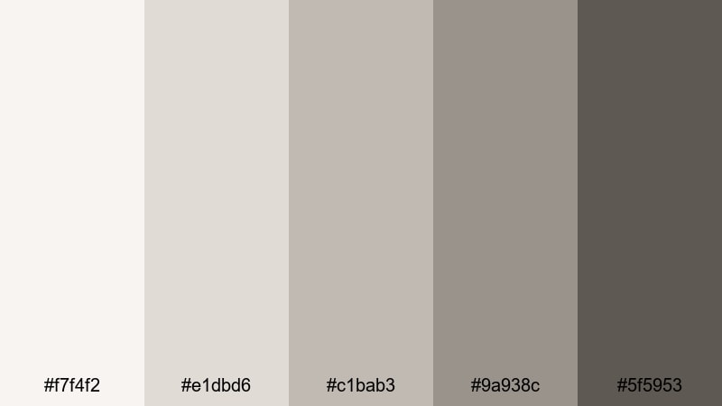 steam from the mug ash grey color palette with hex codes