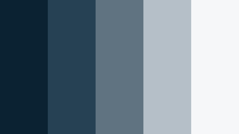 steel breakwater minimal stormy ocean color palette with hex codes