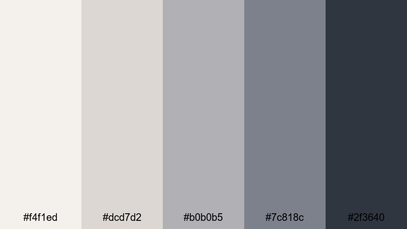 steel marble suite silver color palette with hex codes