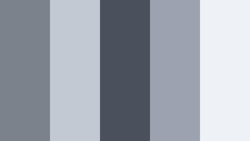 steel skyline edit cool pebble gray color palette with hex codes
