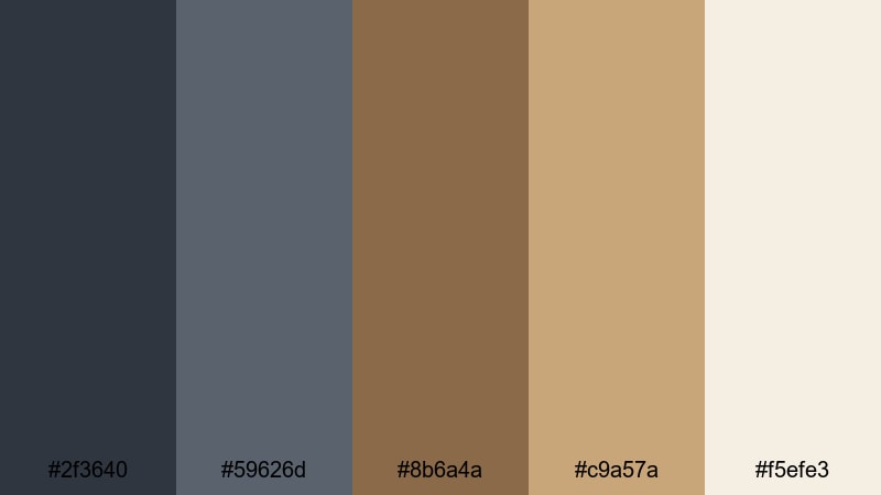 steel spur minimal cowboy color palette with hex codes