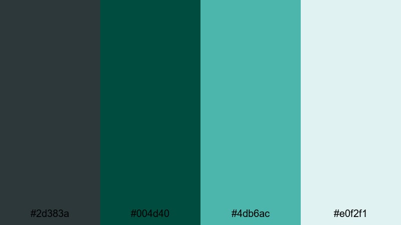 stellar teal serenity outer space color palette with hex codes