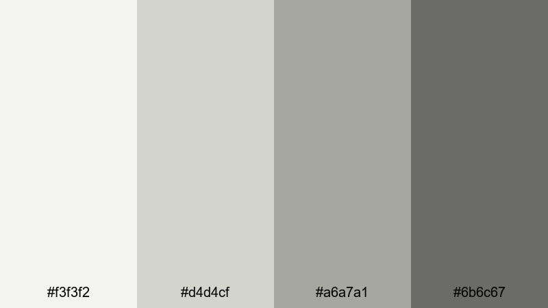 stone studio calm muted color palette with hex codes