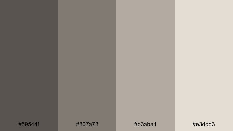 stone studio neutral earth color palette with hex codes