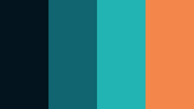 storm coast drama cinema teal accent color palette with hex codes